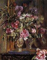 Image result for Renoir Flowers in a Vase