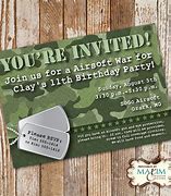 Image result for Airsoft Party Invitation