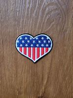 Image result for Vintage American Flag Heart
