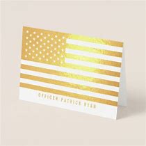 Image result for American Flag Foil Business Cards