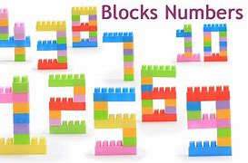 Image result for Children's Building Block Numbers