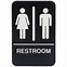 Image result for Unisex Bathroom Signage