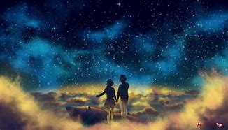 Image result for Anime Galaxy Boy and Girl Together