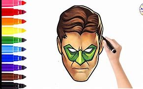 Image result for How to Draw Green Lantern Face