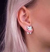 Image result for Cat Earrings Women