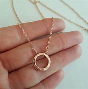 Image result for Rose Gold Circle Necklace