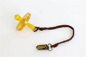 Image result for Leather Pacifier Clips