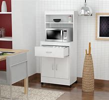 Image result for Microwave Shelf Cabinet