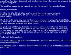 Image result for Memory Management Blue Screen