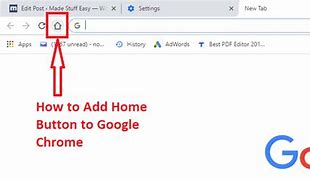 Image result for Chrome Add Home Button