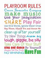 Image result for Playroom Rules Printable
