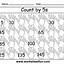 Image result for Counting in 5S Worksheet Cut and Stick