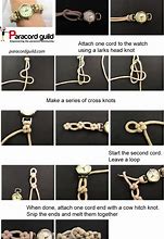 Image result for Paracord Watch Band Square Knot