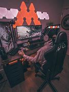 Image result for White and Green Gaming Setup