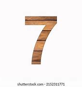 Image result for Wooden Number 7
