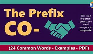 Image result for Prefix Co Examples