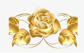 Image result for Gold Rose Black Background Clip Art Free