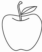 Image result for White Drawing of Apple Clip Art
