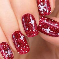 Image result for Winter Nail Designs Red