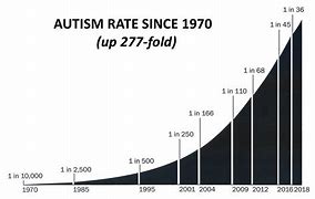Image result for Rise in Autism Chart