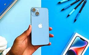 Image result for iPhone 14 Blue Unboxing
