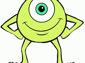 Image result for Monsters Inc Mike Wazowski Drawing