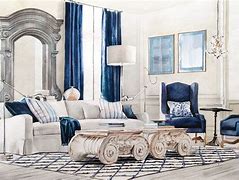 Image result for Interior Living Room Rendering Watercolor