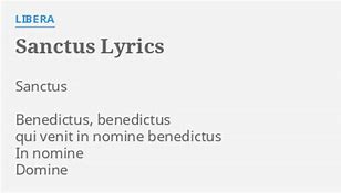 Image result for Lyrics Benedictus