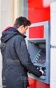 Image result for Person Using ATM Machine