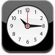 Image result for Red and Black Clock Phone Icon