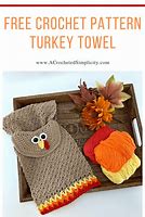 Image result for Crochet Free Turkey Towel Holder Pattern