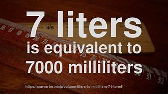 Image result for Liters Milliliters Conversion