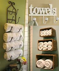 Image result for Creative Towel Storage