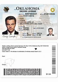 Image result for Fake Oklahoma Drivers License