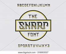 Image result for Sharp Red Letter Font