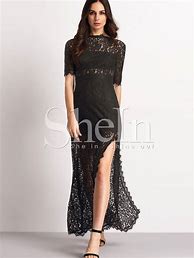 Image result for Black Half Sleeve Maxi Dress