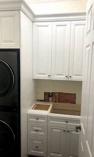 Image result for Real Wood Laundry Room Cabinets