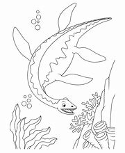 Image result for Underwater Dinosaur Coloring Pages
