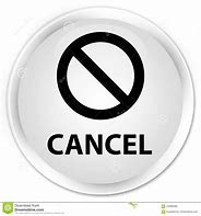 Image result for White Cancel Sign