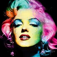 Image result for Marilyn Monroe Art Color
