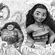 Image result for Moana Maui Clip Art Black and White