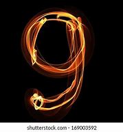 Image result for Number 9 On Fire