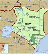 Image result for Physical Features Map of Kenya