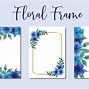Image result for Blue Floral Background Border