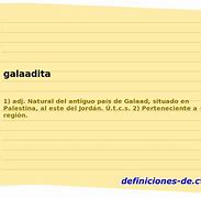 Image result for galaadita