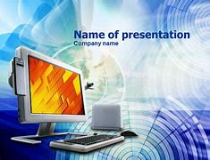 Image result for Front Slide of PPT with Computer