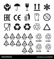 Image result for Symbols On Phone Packaging