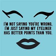 Image result for eyeliner funny line