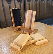 Image result for TV Phone Stand Wooden