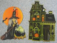 Image result for Vintage Halloween Witch Decoration